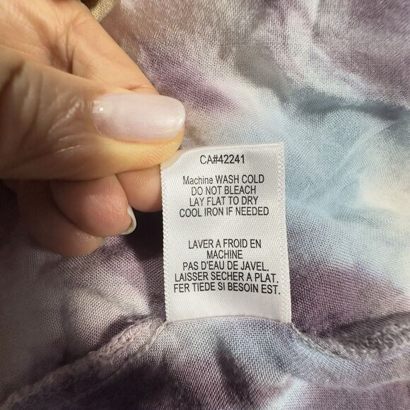 Young Fabulous & Broke Luelle Maxi Dress Sz S Tie Dye Starburst Wrap Asym Beachy - Picture 16 of 16